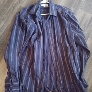 Men's Striped Blue Shirt